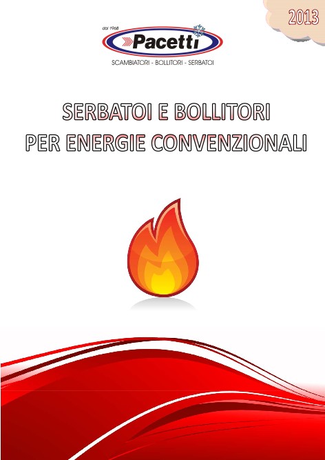 Pacetti - Catalogo Serbatoi e bollitori per energie convenzionali