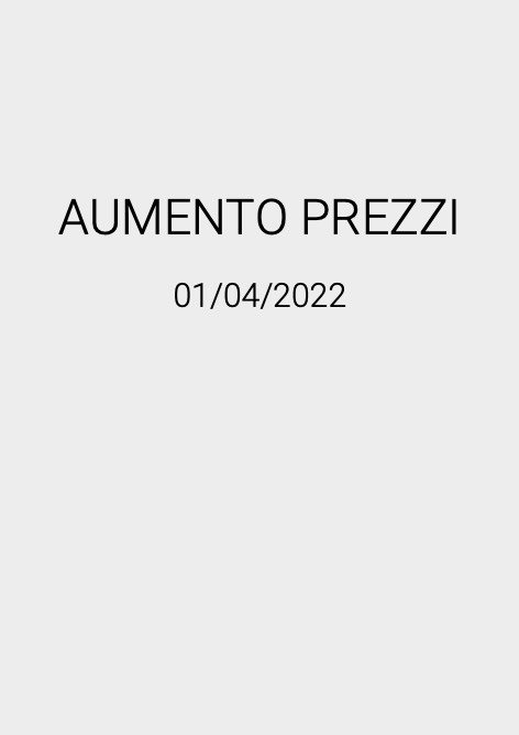 Bellosta Rubinetterie - Listino prezzi Aumento Prezzi