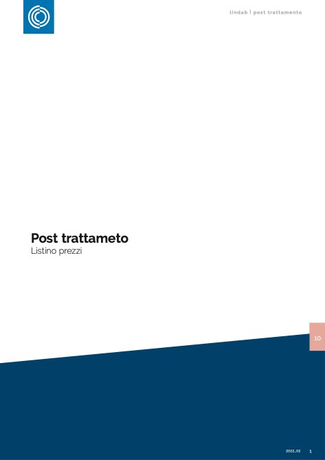 Lindab - Listino prezzi 10 - Post trattamento