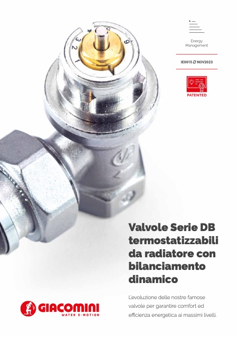 Giacomini - Catalogo Valvole Serie DB