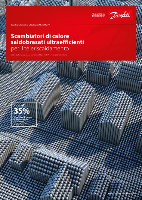 Danfoss - Catalogo Scambiatori di calore saldobrasati ultraefficienti per il teleriscaldamento