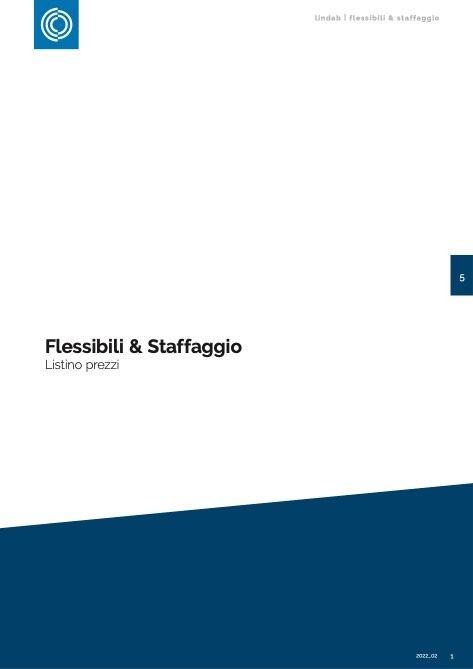 Lindab - Listino prezzi 5 - Flessibili e Staffaggio