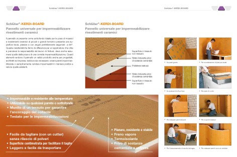 Schluter - Catalogo KERDI BOARD