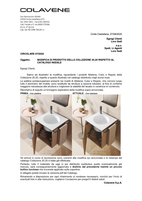 Colavene - Catalogo Circolare 07/2020