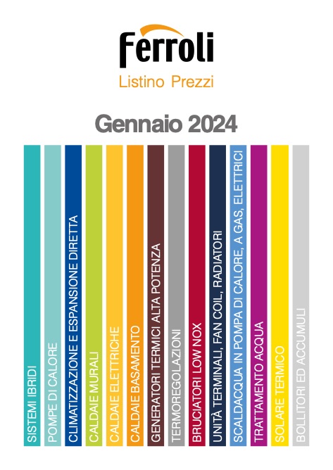 Ferroli - Listino prezzi Gennaio 2024