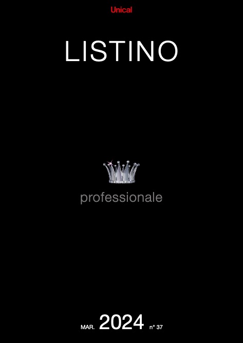 Unical - Listino prezzi PROFESSIONALE