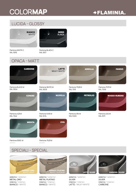 Flaminia - Catalogo Color Map 2023