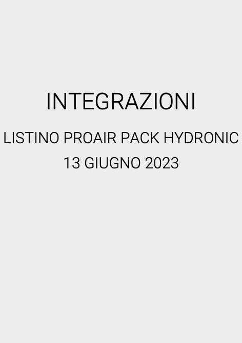 Tecnosystemi - Listino prezzi INTEGRAZIONI