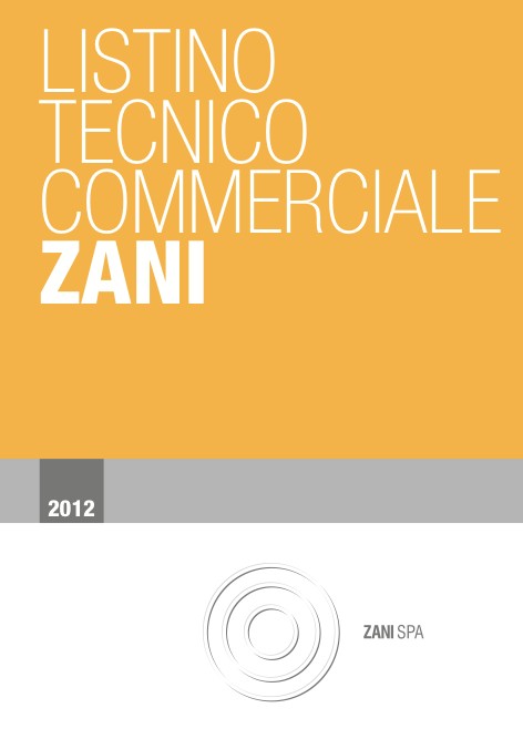 Zani - Listino prezzi 2012