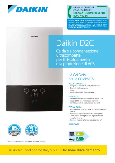 Daikin Riscaldamento - Catalogo Caldaia D2C