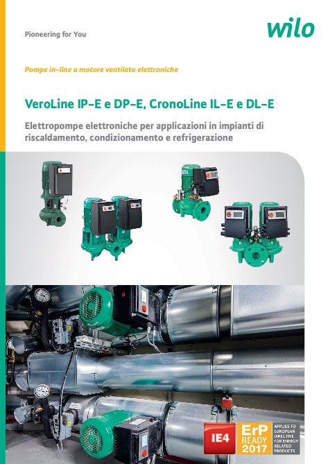 Wilo - Catalogo VeroLine IP-E e DP-E, CronoLine IL-E e DL-E