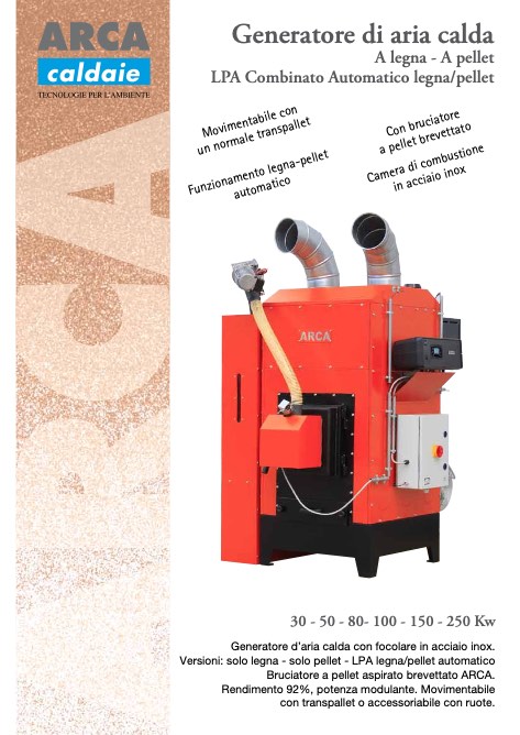 Arca - Catalogo Generatore di aria calda