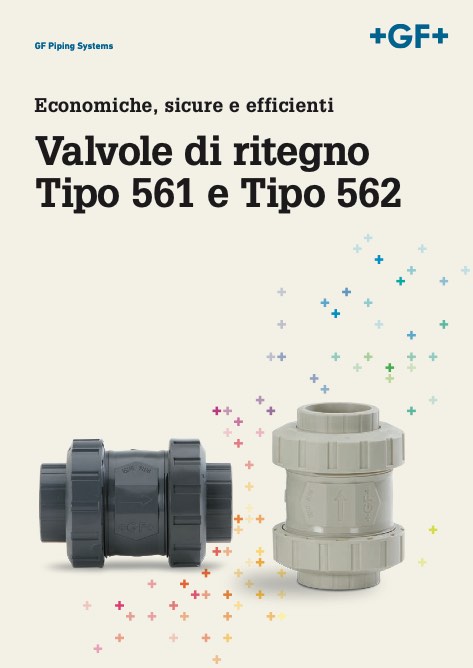 Georg Fischer - Catalogo Valvole di ritegno Tipo 561 e Tipo 562