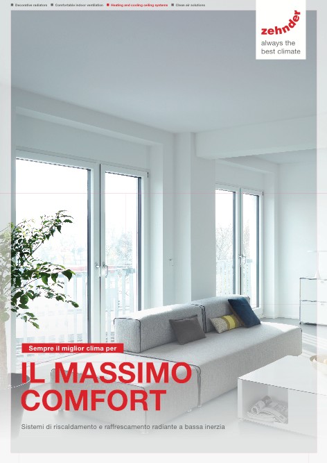 Zehnder Systems - Catalogo Sistemi di riscaldamento e raff rescamento radiante a bassa inerzia - Panoramica prodotti