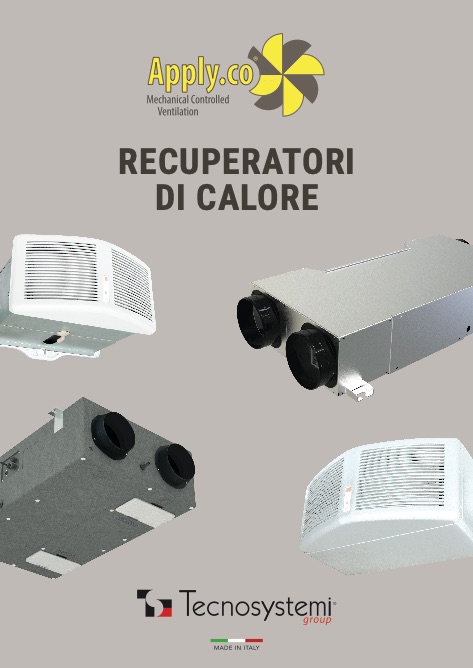 Tecnosystemi - Catalogo Apply.co - Recuperatori di calore