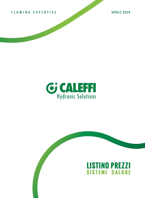 Caleffi - Listino prezzi Sistemi calore