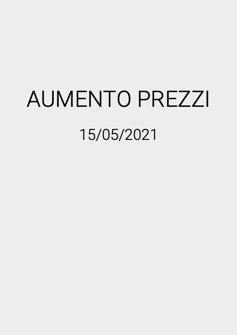 Boschetti Industrie Meccaniche - Listino prezzi Aumento prezzi 2021