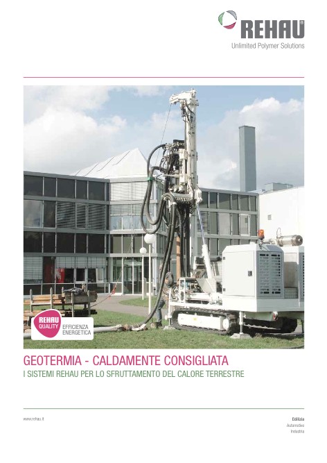 Rehau - Catalogo Geotermia caldamente consigliata