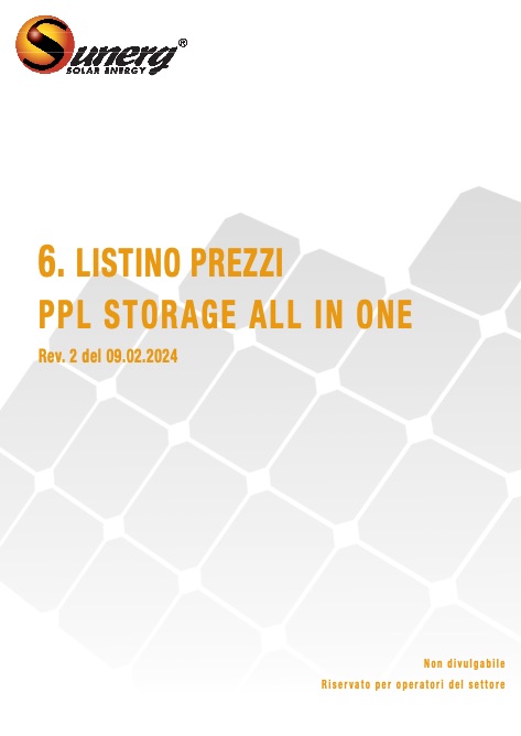 Sunerg - Listino prezzi PPL STORAGE ALL IN ONE REV. 2