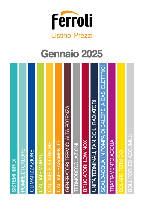 Ferroli - Listino prezzi Gennaio 2025