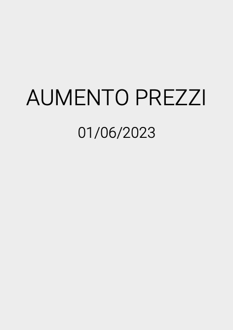 Idea Group - Listino prezzi AUMENTO PREZZI