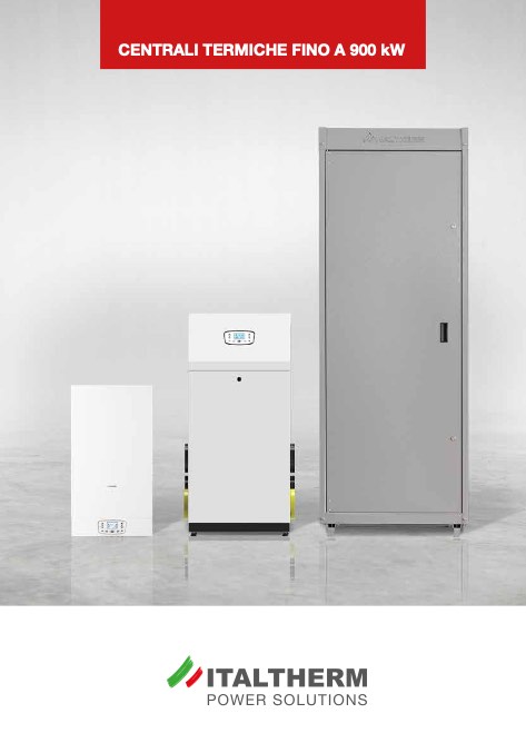 Italtherm - Catalogo CENTRALI TERMICHE FINO A 900 kW