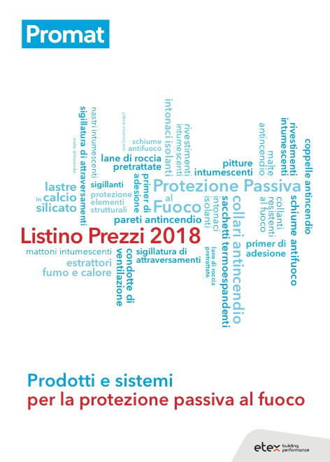 Promat - Listino prezzi 2018