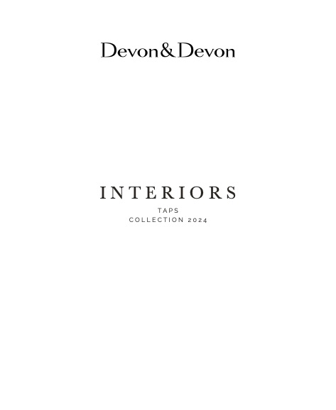 Devon&Devon - Listino prezzi Taps Collection