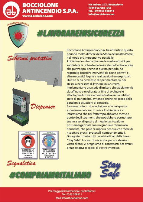 Bocciolone Antincendio - Catalogo Lavorare in sicurezza