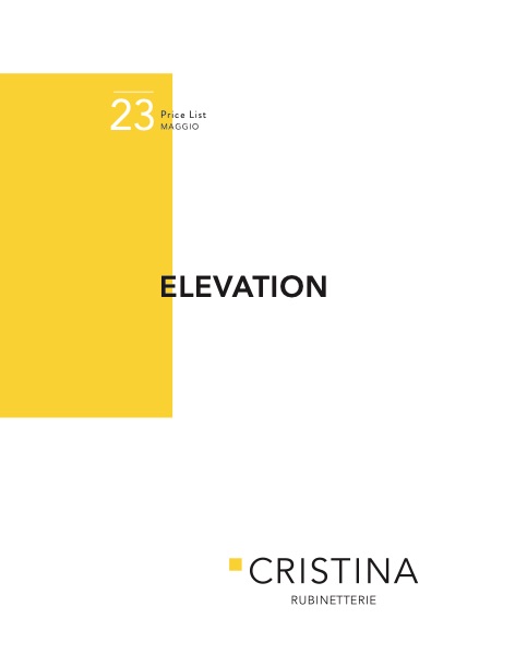 Cristina - Listino prezzi Elevation