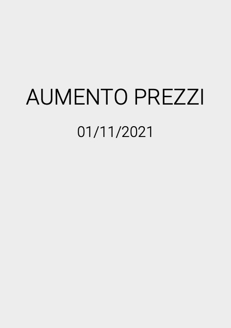 Pacetti - Listino prezzi Aumento Prezzi