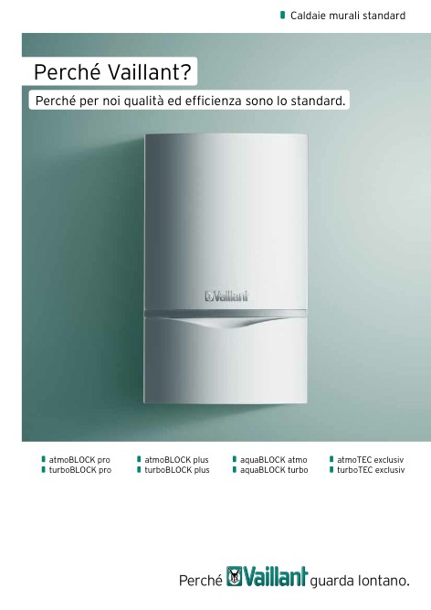 Vaillant - Catalogo Caldaie murali standard