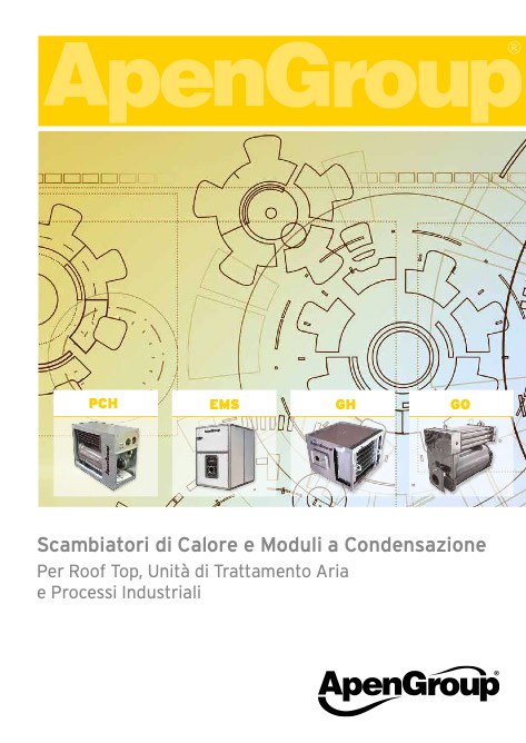 Apen Group - Catalogo Scambiatori Calore | Moduli Condensazione