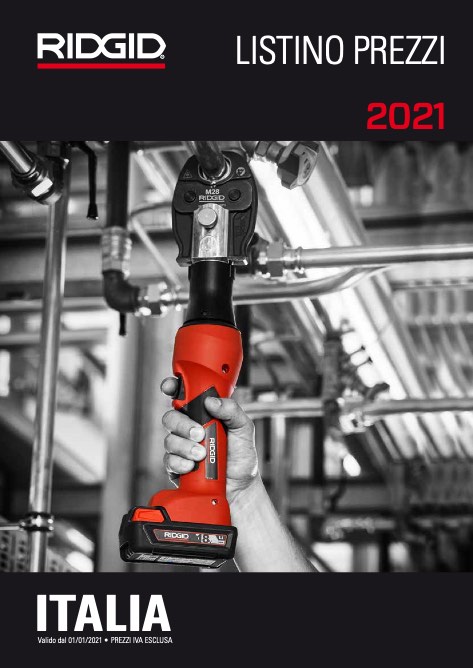 Ridgid - Listino prezzi 2021