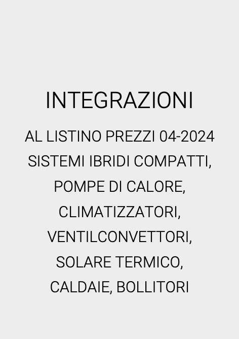 Immergas - Listino prezzi INTEGRAZIONI