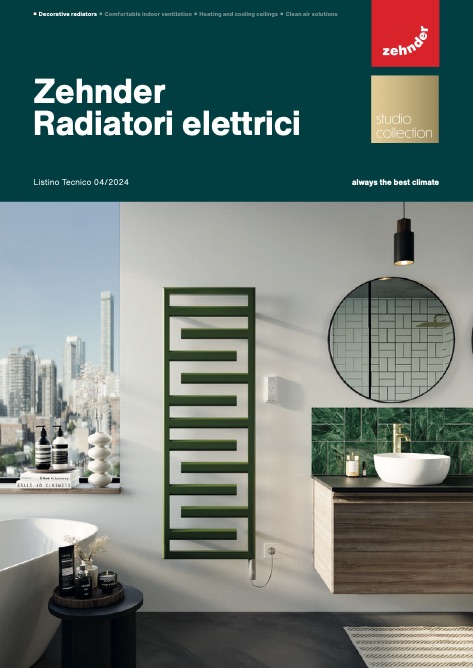 Zehnder - Listino prezzi Radiatori Elettrici