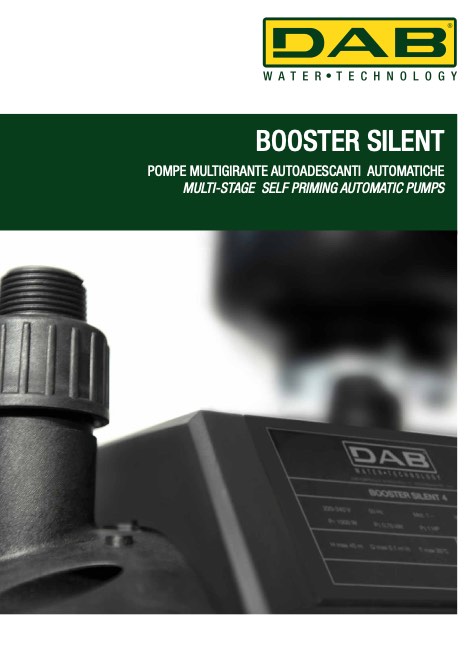 Dab Pumps - Catalogo BOOSTER SILENT